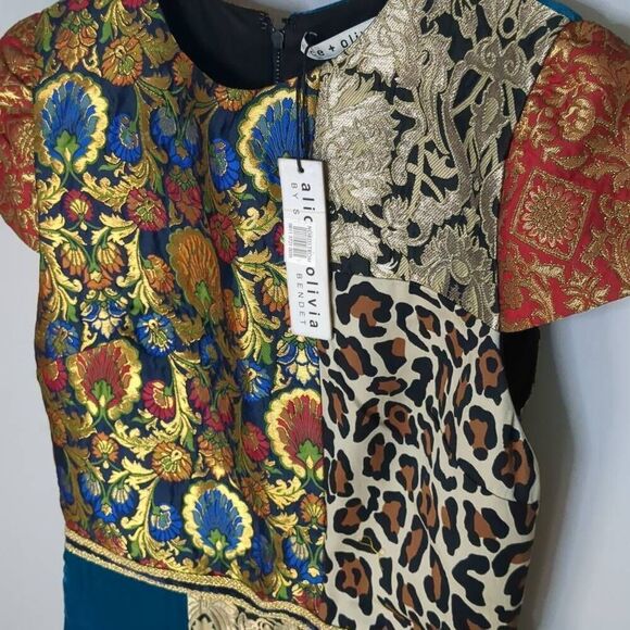 Multicolor Patchwork Dress - Picture 4 of 14